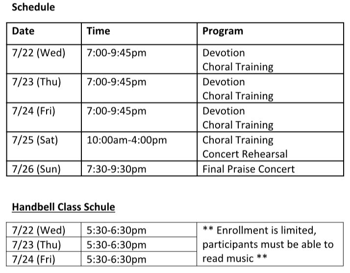 Time Table